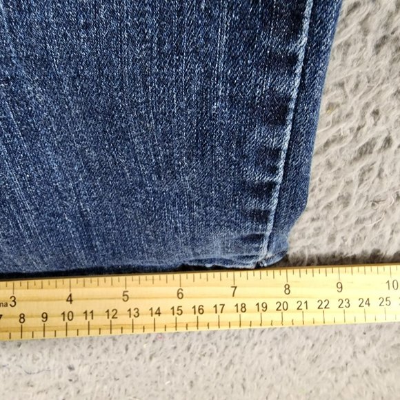 Levis Jeans Womens 16 525  Dark Wash Stretch Mid Rise Shaping Straight Leg - Picture 8 of 16